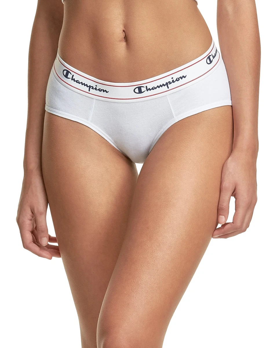 Champion Womens Hipster Panty Underwear Athletics Heritage Double Dry Soft  S-2XL