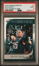 Zach Ertz 2018 Donruss The Champ Is Here #4 PSA 9 Mint 🏆 Super Bowl LII Eagles