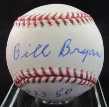 Bill Billy Bryan NY Yankees 1966-67 Signed ML Baseball - Beckett BAS