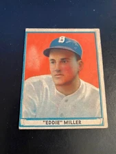 1941 PLAY BALL #1 EDDIE MILLER!! RARE FIND FROM ORIGINAL COLLECTOR!!