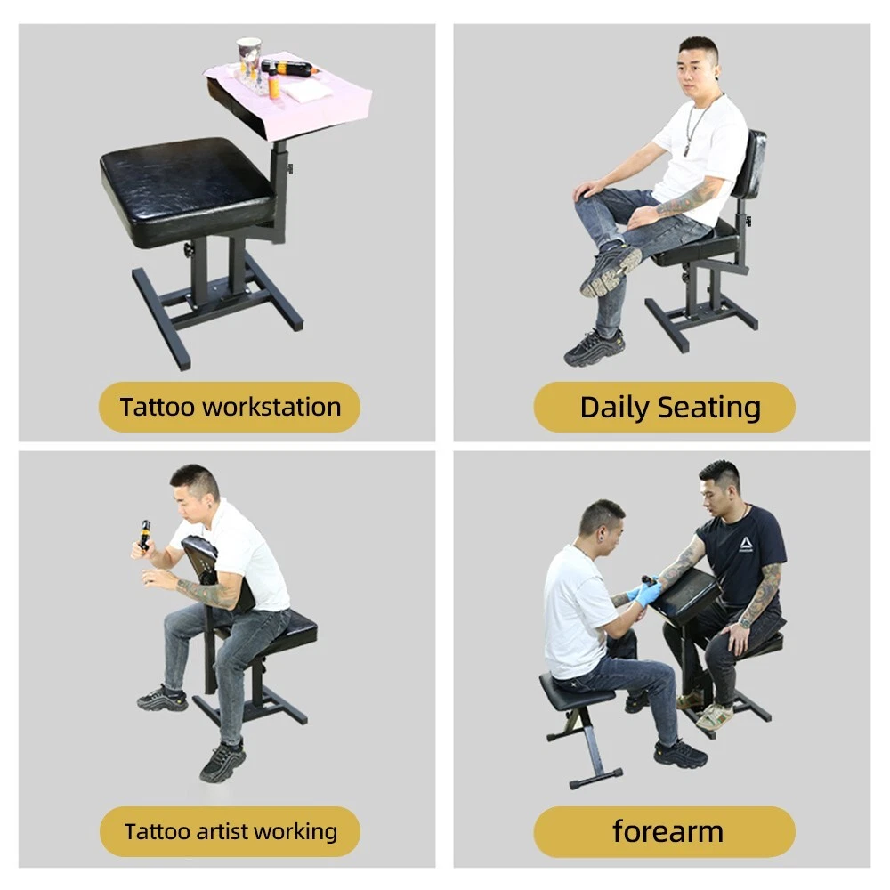 Premium Multifunctional Chair Tattoo Armrest Adjustable Height with Wheel Chair - product detail image 5