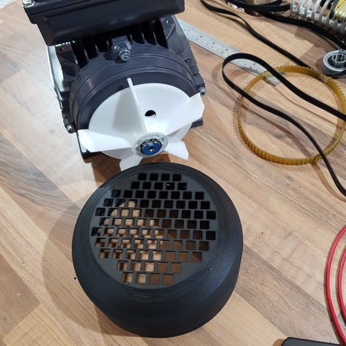 Electric Motor Carbon Fibre Fan Cover, Fan Cowl, Marine Grade FRAME SIZE 90 - Picture 5 of 9