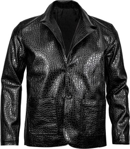 jaqueta de couro de jacaré