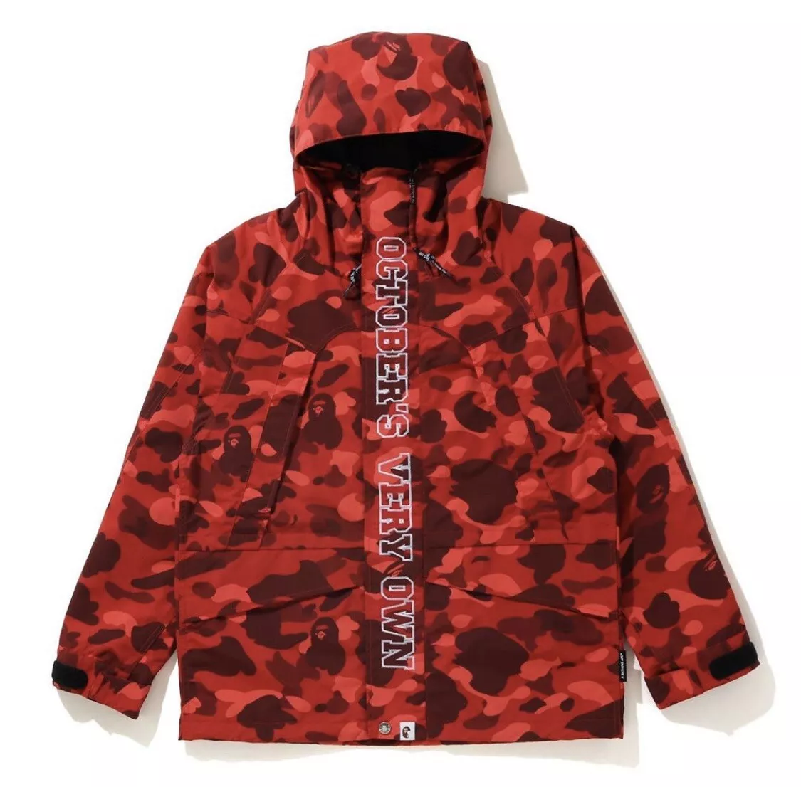 OVO x Bape Red Camo Jacket XXL eBay