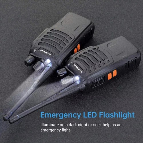 2x Baofeng Walkie Talkie BF-88E Radiotelefony Zestaw radiotelefonów ręcznych 16 kanałów 5KM - Zdjęcie 8 z 22