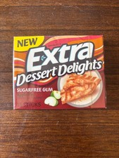 RARE DISCONTINUED Extra Dessert Delights Apple Pie Sugar Free Gum!!
