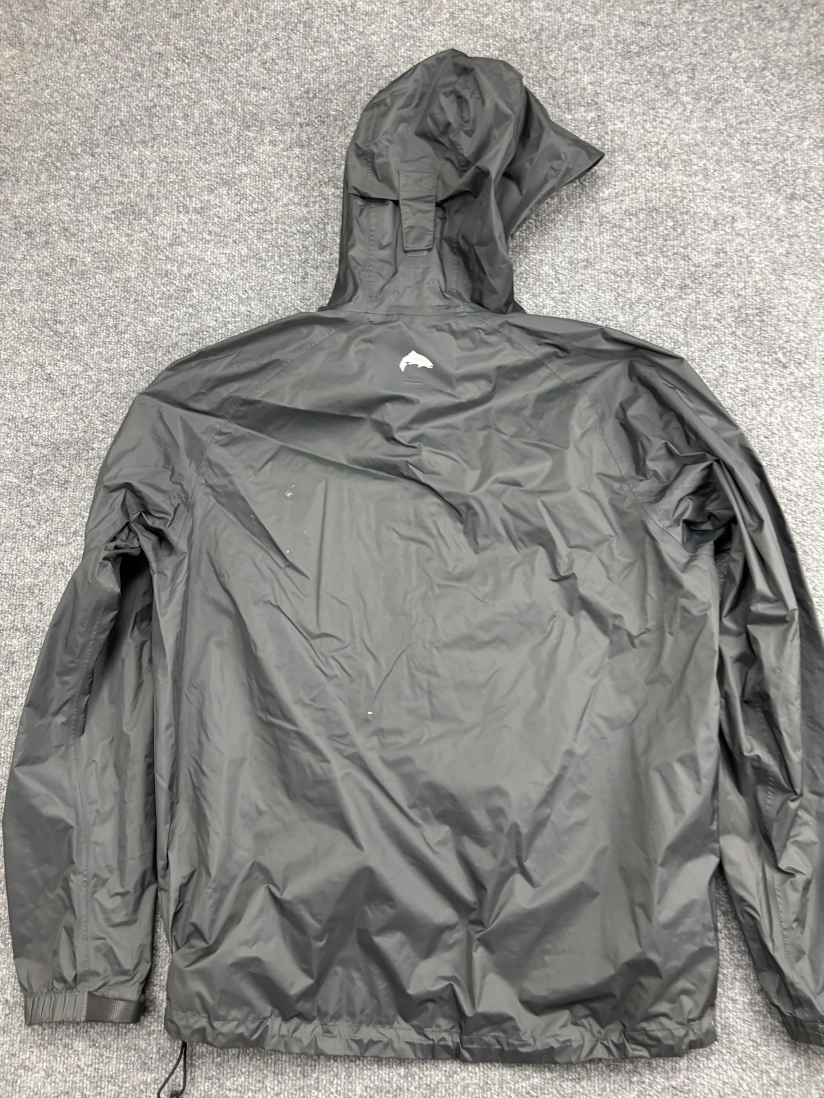 Simms Waypoints Jacket Mens Medium Gray Hooded Fu… - image 7