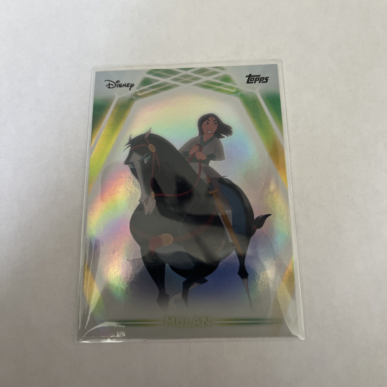2026 Topps Disney Neon Rainbow Foil Mulan #75