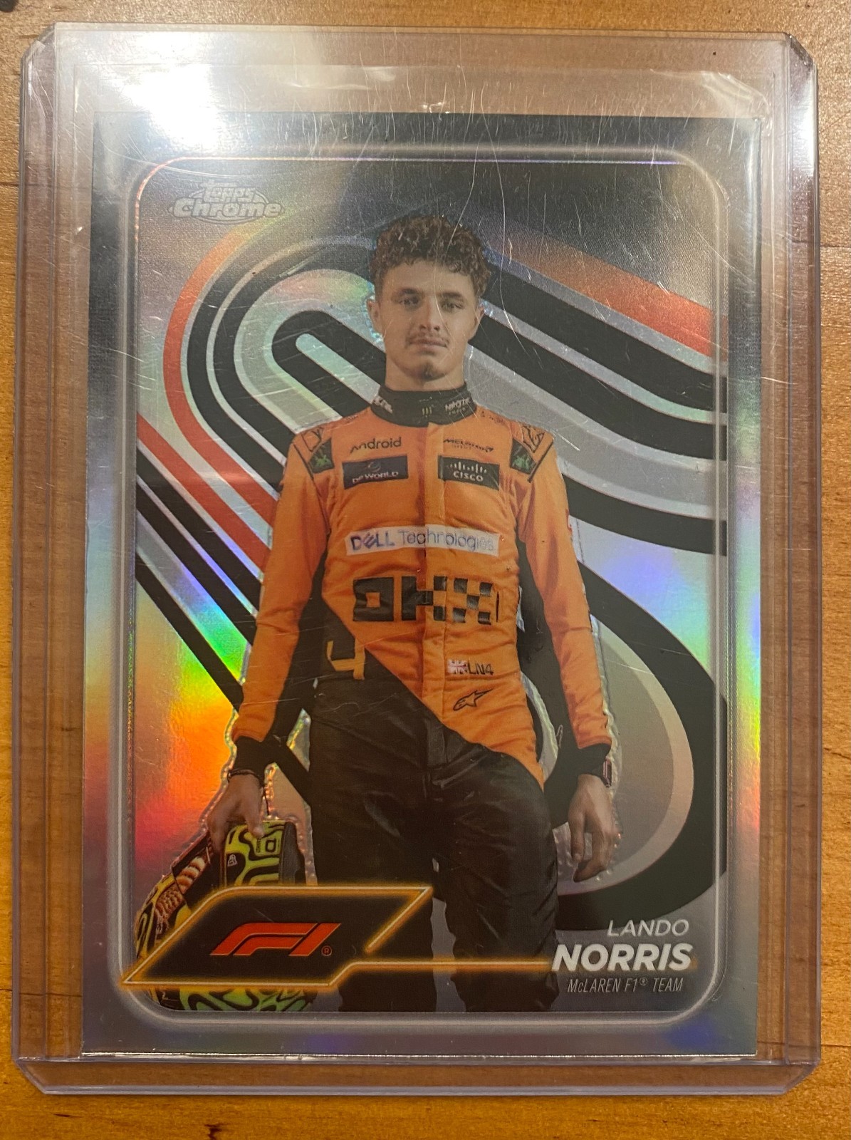 2024 Topps Chrome Formula 1 F1 Refractor LANDO NORRIS #7 Portrait