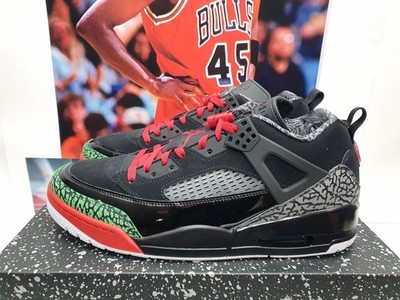 Nike Air Jordan Spizike Low OG Black Red Herren UK 9 EUR 44 (FQ1759 060)