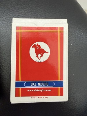 Dal Negro San Siro Italian Playing Cards Treviso Italy Poker Unused Red Deck