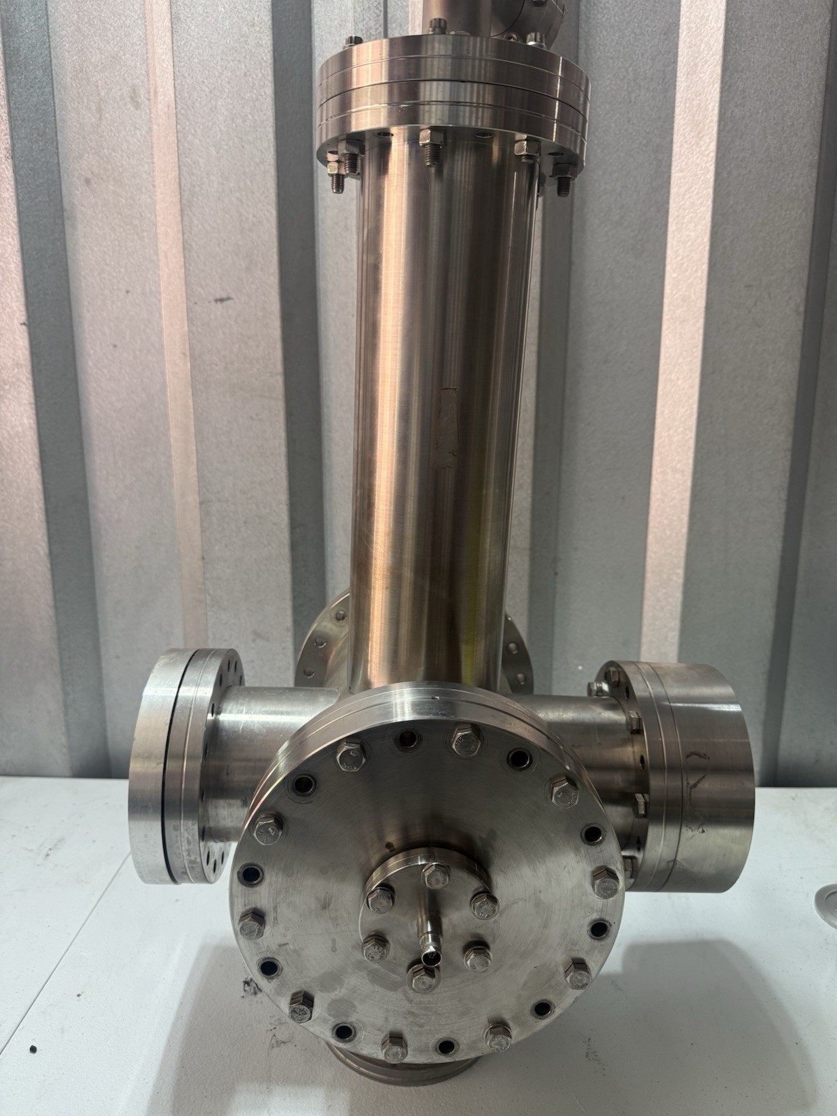 MDC HIGH VACUUM CHAMBER HEAVY STAINLESS STEEL
