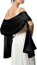 Satin shawl wraps for Evening Dresses for Women Extra Long for Wedding Bridal