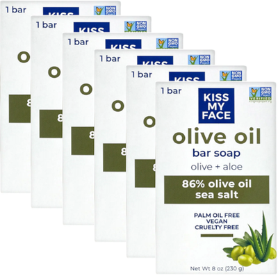 #ad Kiss My Face Olive Oil Bar Soap Olive Aloe 8 oz Each Pack of 6 $32.95