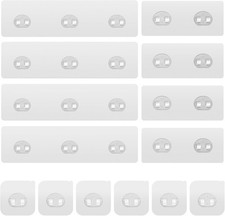 Lsnisni 14 Pack Shower Caddy Adhesive Replacement, Strong Adhesive Hooks, Waterp