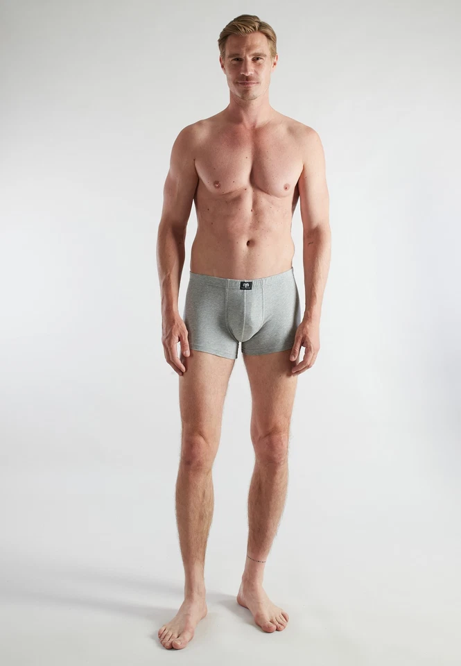 CECEBA Pants Boxershorts Herren 3er Pack Unterhosen grau Baumwolle enganliegend - Bild 2 von 4