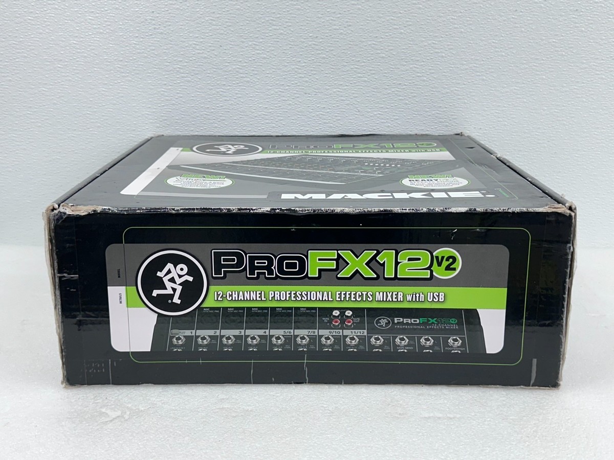 Mackie ProFX12v2 12-Channel Professional Mixer With Effects, FREE