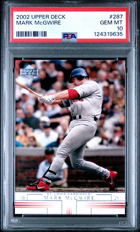 2002 UD #287 MARK MCGWIRE PSA 10