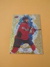 Garrett Pilon 21-22 UD Ice Rookie Gold Parallel Card Washington Capitals