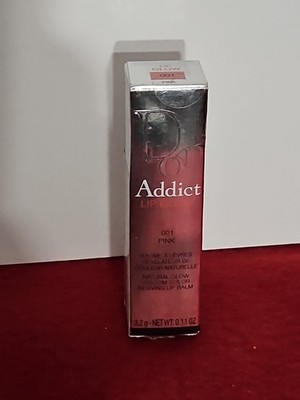 Dior Addict Lip Glow Balm 001 Pink   Hydrating Sheer Tint 0.11oz   NEW