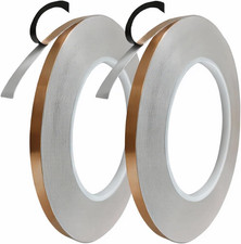 Black Backed Copper Foil Tape for Stained Glass, 36 Yards 2 Rolls 