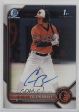 2022 Bowman Chrome Prospect Auto Collin Burns #CPA-CBS Auto 12yh