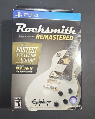 Rocksmith 2014 Ed Remastered (Sony PlayStation 4, 2016) USA SEALED with cable