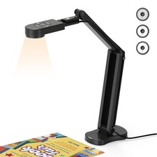 THUSTAR 8MP 4K Document Camera & Webcam Dual Mic USB Visualiser A3 for PC