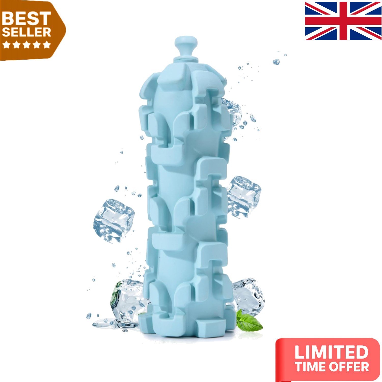 Nearly Indestructible Freezable Dog Toy for Large Aggressive Chewers - 7.1in