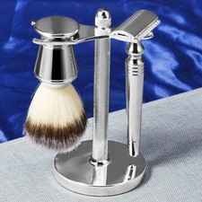 Safety shaving Set brush Stand Bowl Gifts Set