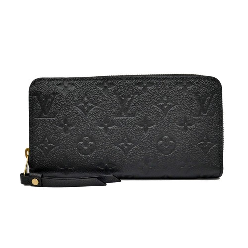 Louis Vuitton Empreinte Noir Zippy Wallet Monogram M61864 RFID Black Leather 402