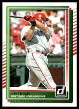 Jim Thome 2025 Donruss #31 Phillies MLB READ FREE SHIPPING AutographDen