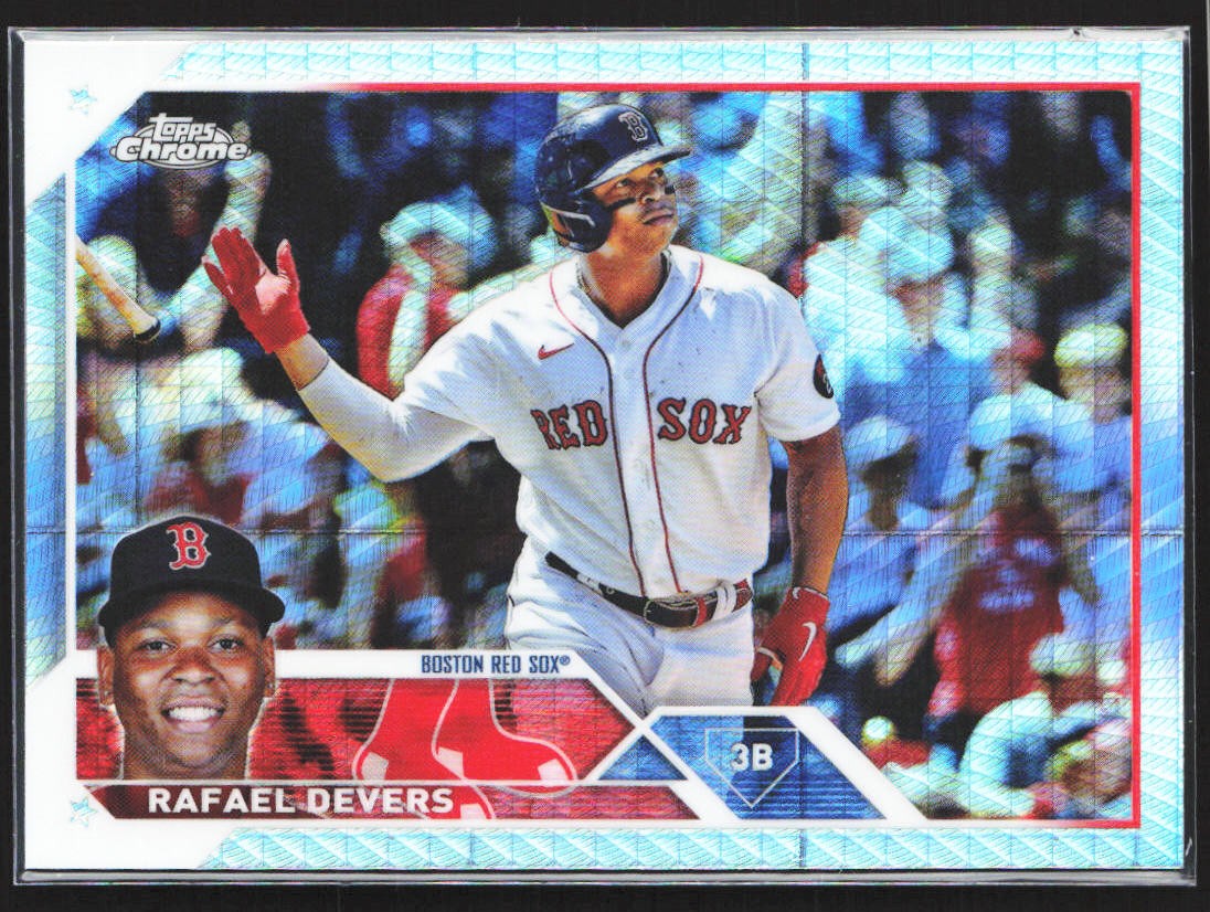 2023 Topps Chrome #206 Rafael Devers Prism Refractors