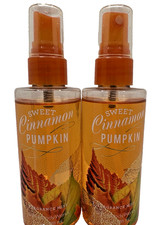 Bath Body Works Sweet Cinnamon Pumpkin Fragrance Mist 3 Oz x2 Travel Size