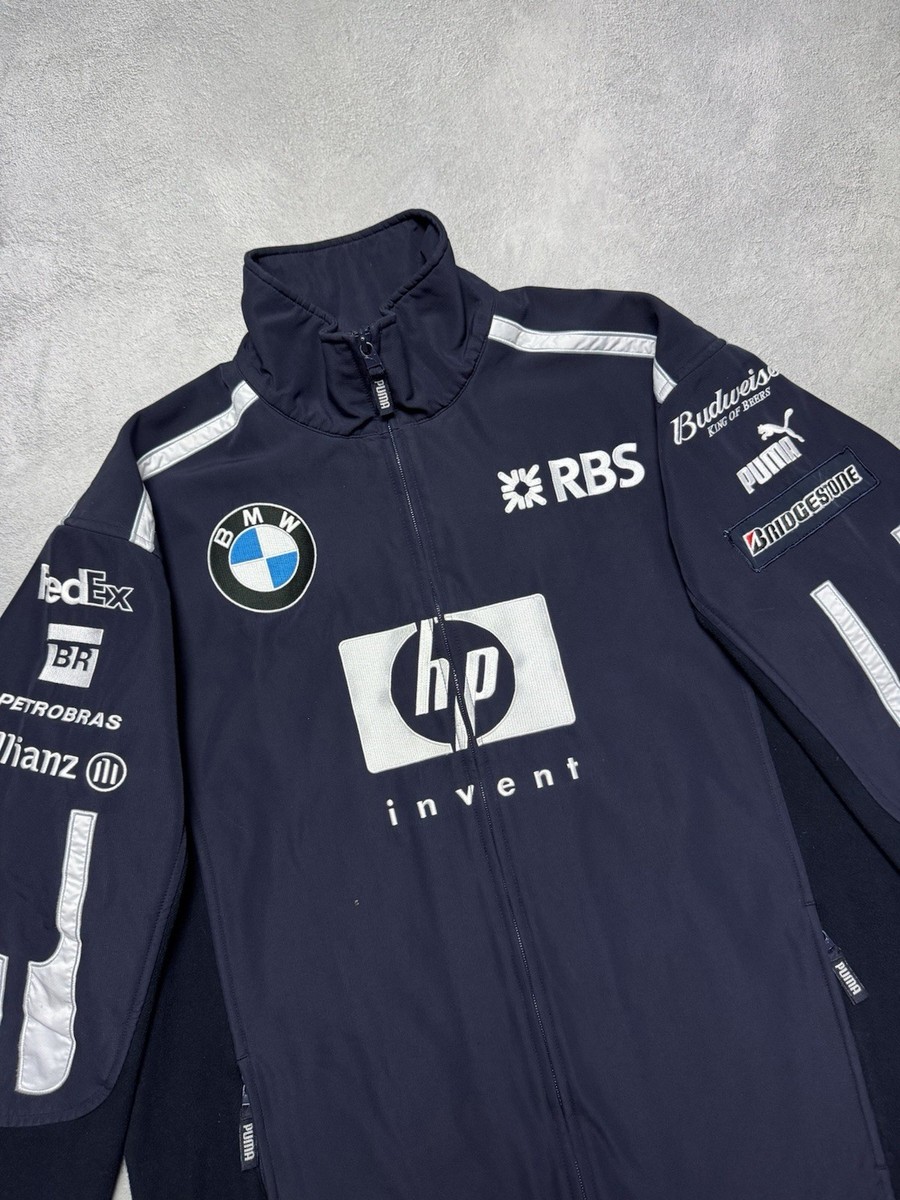 BMW Williams F1 Team Mens Softshell Fleece Racing Jacket PUMA Size