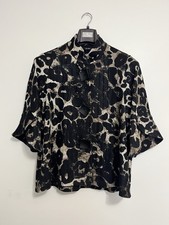 Ali Miles Button Light Jacket Cardigan PMed Animal Print Swing Lagenlook READ