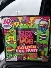 NeeDoh Golden Egg Hunt Kids Easter Fidget Toy Game Holiday Collectibles Decor