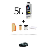 Hoffcar Wartungskit 4 Filter Und 5L ÖL FüR Opel Insignia B 1.6 Diesel 81KW
