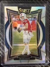 2024 Select Drake Maye #27 Silver Prizm RC Rookie New England Patriots