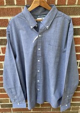 NWT OLD NAVY Men's LONG SLEEVE SLIM FIT THE CLASSIC DRESS SHIRT GRAY XXXL