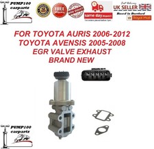 FOR TOYOTA AURIS 06-12 TOYOTA AVENSIS 05-08 EGR VALVE EXHAUST 2.0D / 2.2D-4D NEW