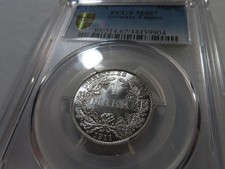 Z60 Germany Empire 1911-A Silver 1 Mark PCGS MS-67 Top Pop:8/0 Tied Finest!