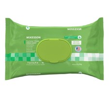 McKesson Flushable Personal Wipe 6-9/10 X 7 Inch FLF96 6 Pack 576 Wipes