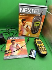 Vintage MOTOROLA NEXTEL i58sr CELLULAR PHONES YELLOW  BLACK Untested