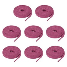4 Pairs Flat Shoe Laces 5/16" x 180" Polyester Sneaker Shoestring, Purple