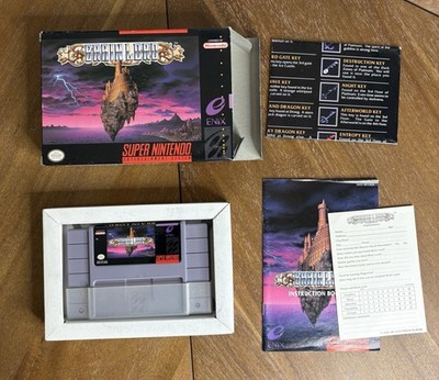 Brain Lord Super Nintendo SNES Complete With Poster And Warranty Card