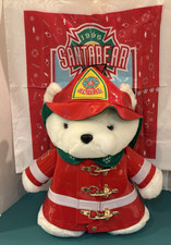 1996 Santa Bear Fireman Fire Safety Dayton Hudson With Tags! With BAG!