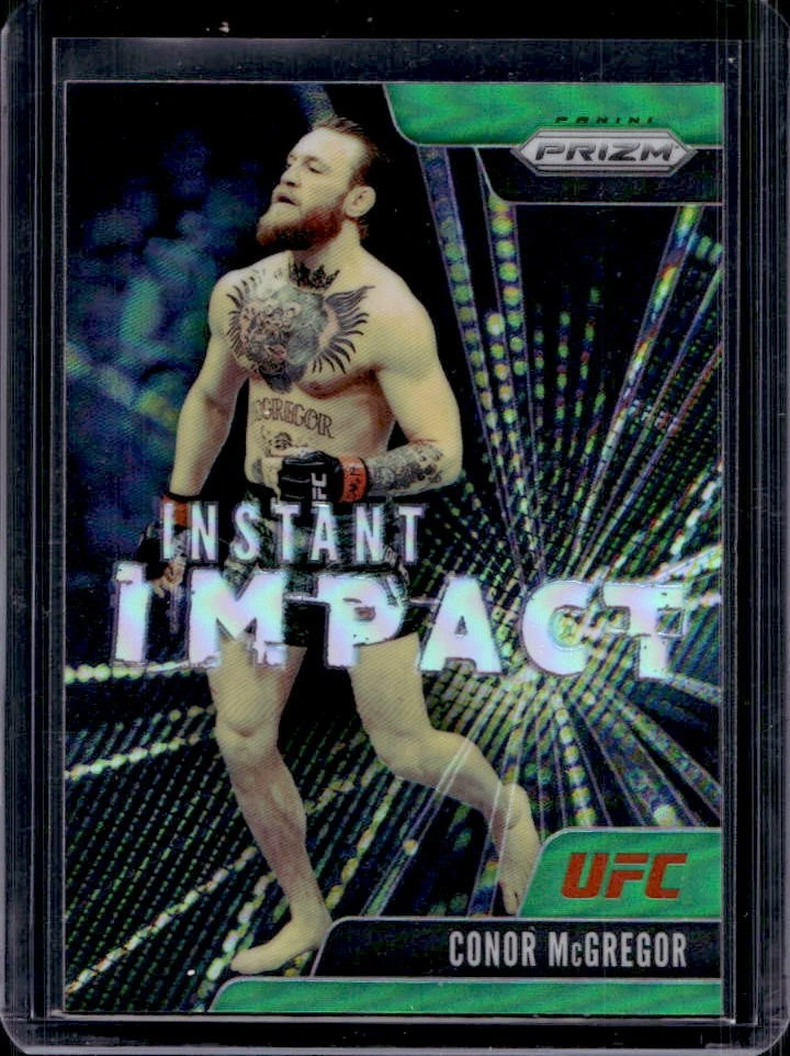 2021 Prizm UFC Conor McGregor Instant Impact Green Prizm #9