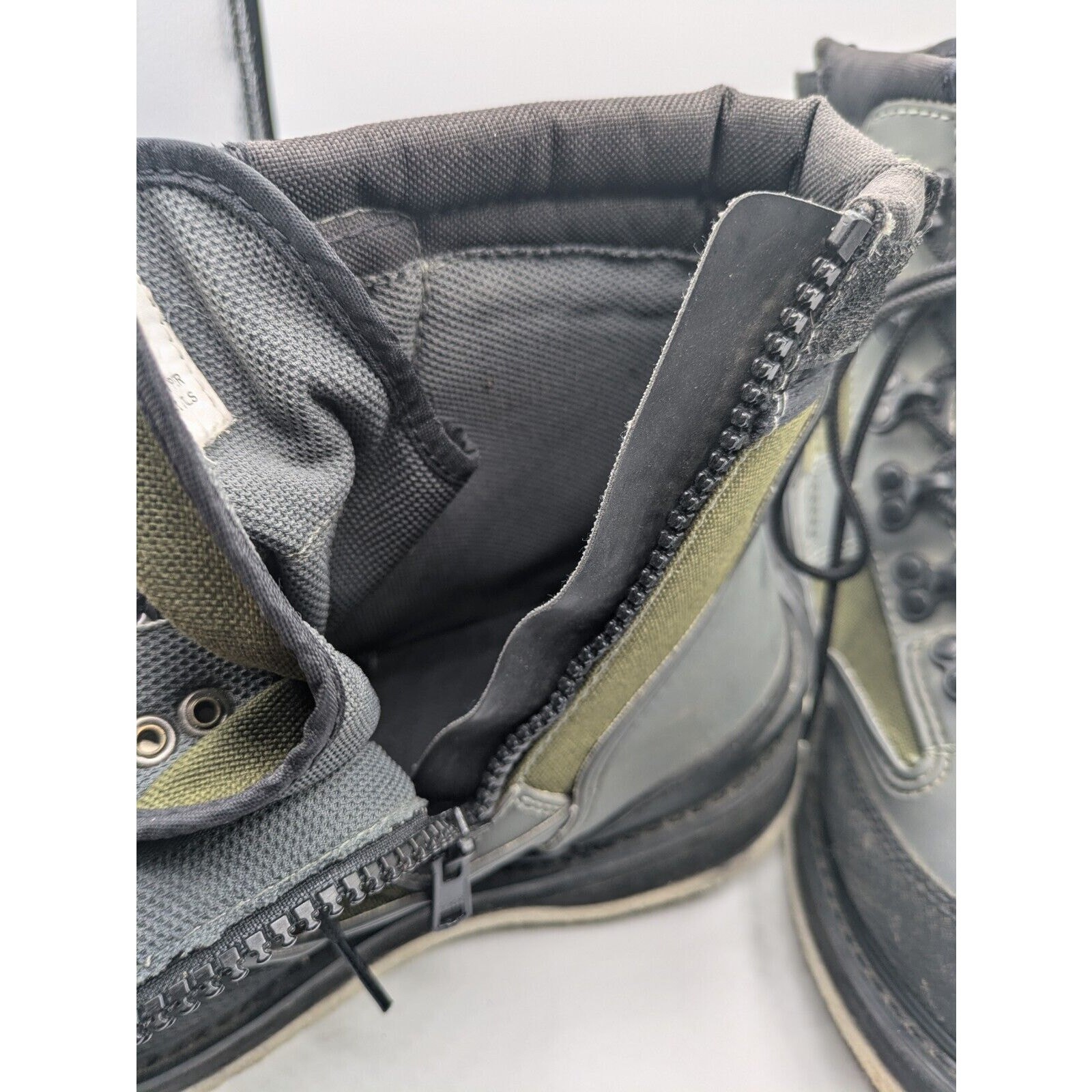 SAOLA Stivali da guadino ORVIS uomo suola in feltro US 7 zip laterale