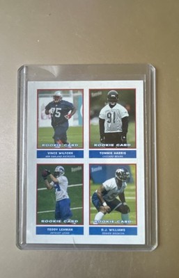 2004 Bazooka - Stickers D.J. Williams, Vince Wilfork, Tommie Harris #43 (RC)